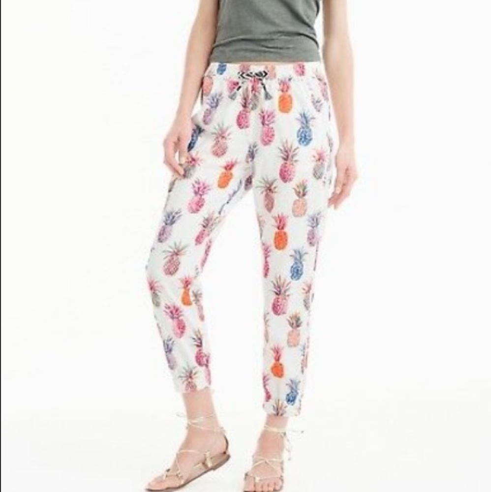 Jcrew pineapple joggers